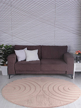 из искусственного меха RABBIT CARVING PX4005 BROWN / BROWN Круг