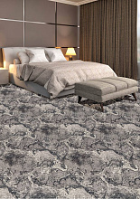 Ковровая Дорожка Рулоны обработанные Принт ТАГИЛ Серый