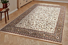 Kashan 7-52  Cream Brown