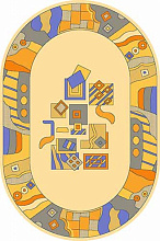 Ковер FIRIZE 35-1 FULYA BEIGE Овал