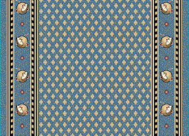 Эксклюзивная ковровая дорожка с фирменным логотипом голубая