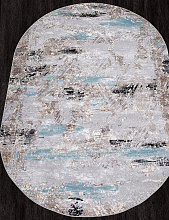 Ковер TRENDY B032A L.GREY SHRINK / LIHGT GREY Овал