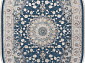 ZARINA A050B D.BLUE SHIRINK / CREAM Овал