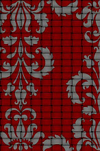 Ковер PACIFIC CARVING 0586A GRAY / FLAG RED