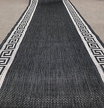 Ковровая дорожка циновка VEGAS S002 BLACK-GRAY