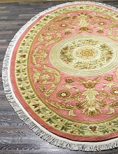 Ковер 90 LINE WOOLEN HANDK-KNOTTED SHD-3 PINK Овал