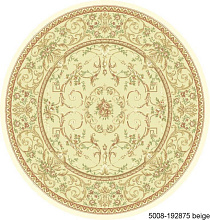 Рельефный ковер из вискозы VENEZIA 5008 192875 ivory  КРУГ