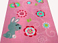 Детский ковер Цветы Бабочки и Зайчик ручной работы  JOY 10 3356