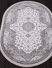 Ковер CASABLANKA 9755A WHITE / WHITE Овал