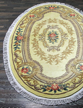 Ковер 90 LINE WOOLEN HANDK-KNOTTED 0083 CREAM Овал