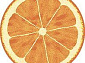 Детский коврик Сочный апельсин фризе MANGO 11173-160 КРУГ