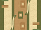 PACIFIC CARVING 0287A CREAM / D.GREEN