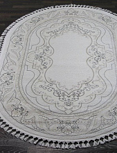 Ковер HUNKAR 08075G GREY / GREY Овал