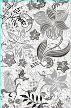 с цветами Графит 30762-26