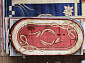 PACIFIC CARVING 0094 BORDEAUX / CREAM Овал