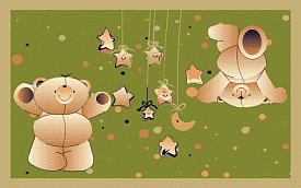 Детский ковер Пушистые медвежата 4284-72