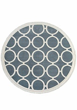 Ковер SARDES TRUVA 08426T BLUE / BLUE Круг
