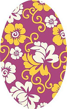Ковер VISION DELUXE V142 PINK-YELLOW Овал